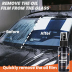 Car Glass Oil Film Remover – Brush e Esponja para Limpeza de Para-brisas