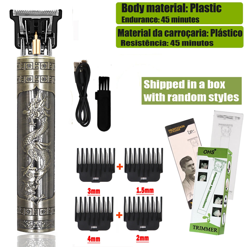 Máquina de Cortar Cabelo e Barba Profissional T9 Trimmer