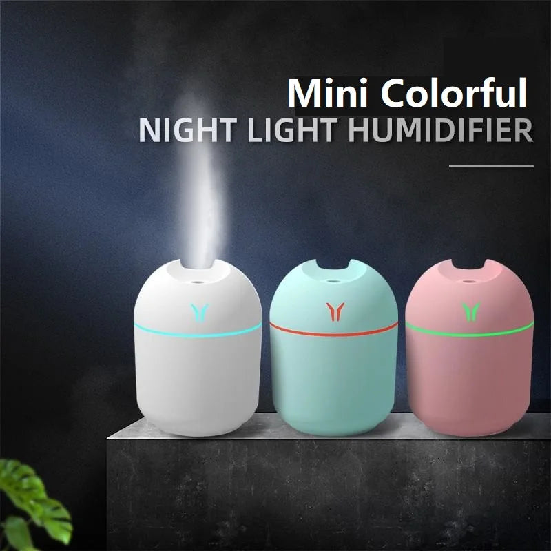 Mini Aroma Diffuser 250ml – Umidificador Silencioso com LED e Função USB