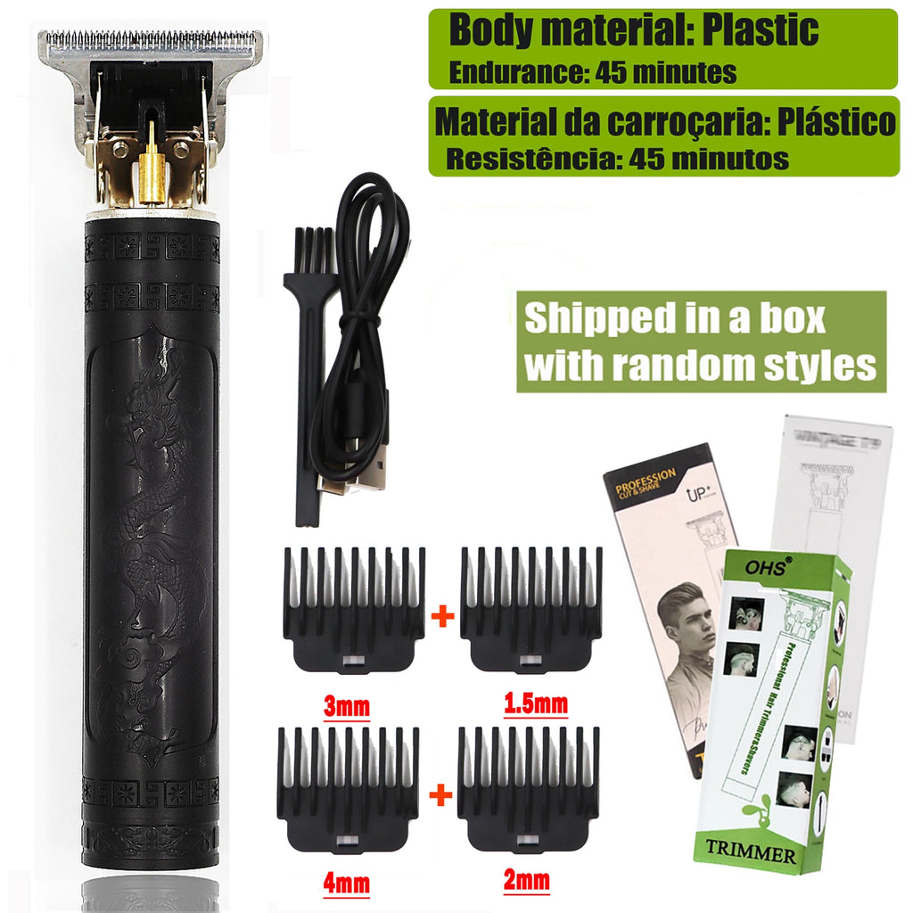Máquina de Cortar Cabelo e Barba Profissional T9 Trimmer