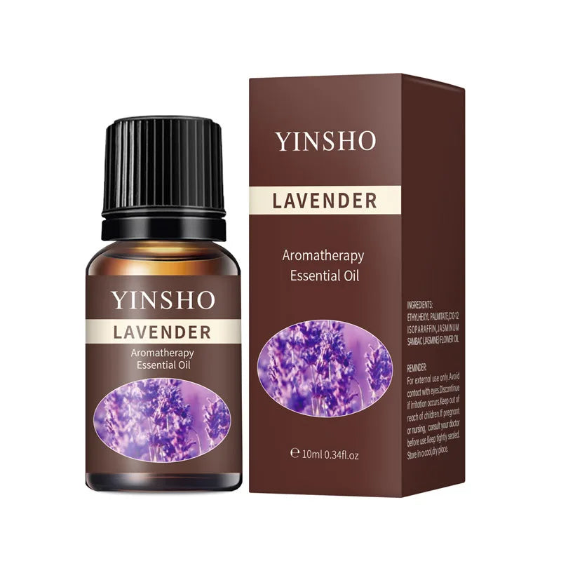 13 Flavors 10ml Essential Oils For Aroma Diffuser AirHumidifier Home Water-soluble Lavender Rose Eucalyptus White Peach Oolong