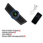 Estimulador Muscular EMS USB Recarregável – Hip Trainer e Abdominal ABS, Massageador Fitness para Emagrecimento e Modelagem Corporal