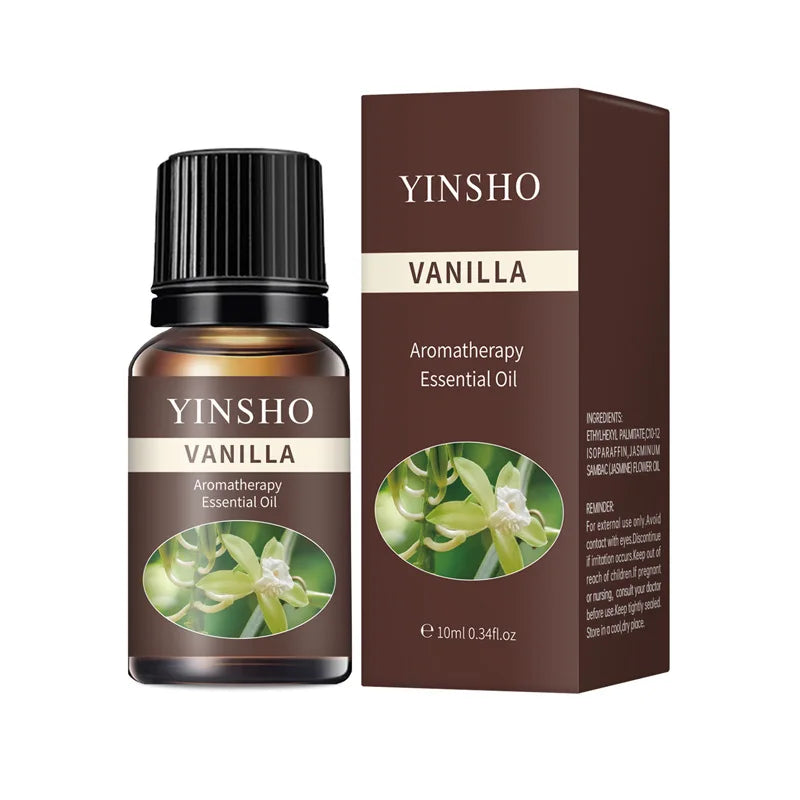 13 Flavors 10ml Essential Oils For Aroma Diffuser AirHumidifier Home Water-soluble Lavender Rose Eucalyptus White Peach Oolong