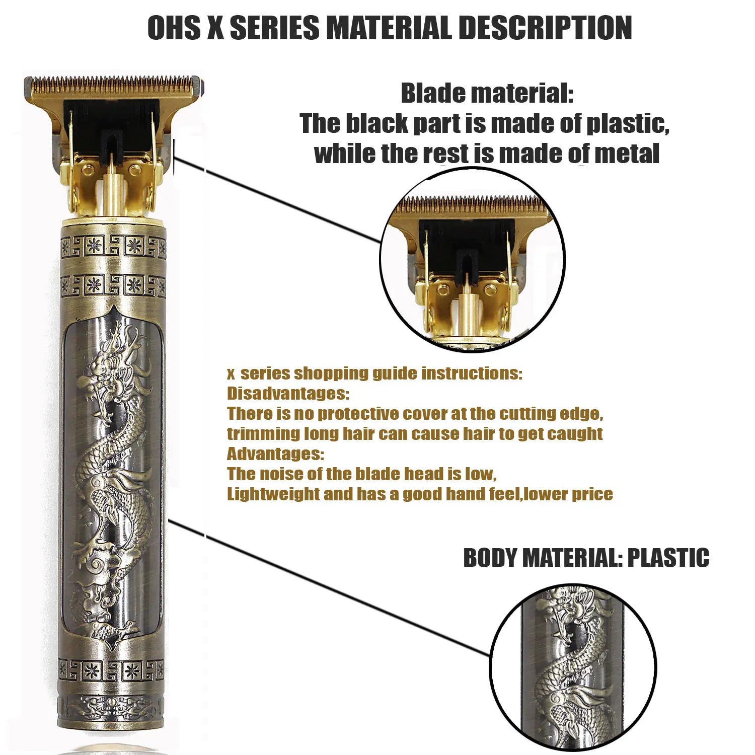 Máquina de Cortar Cabelo e Barba Profissional T9 Trimmer