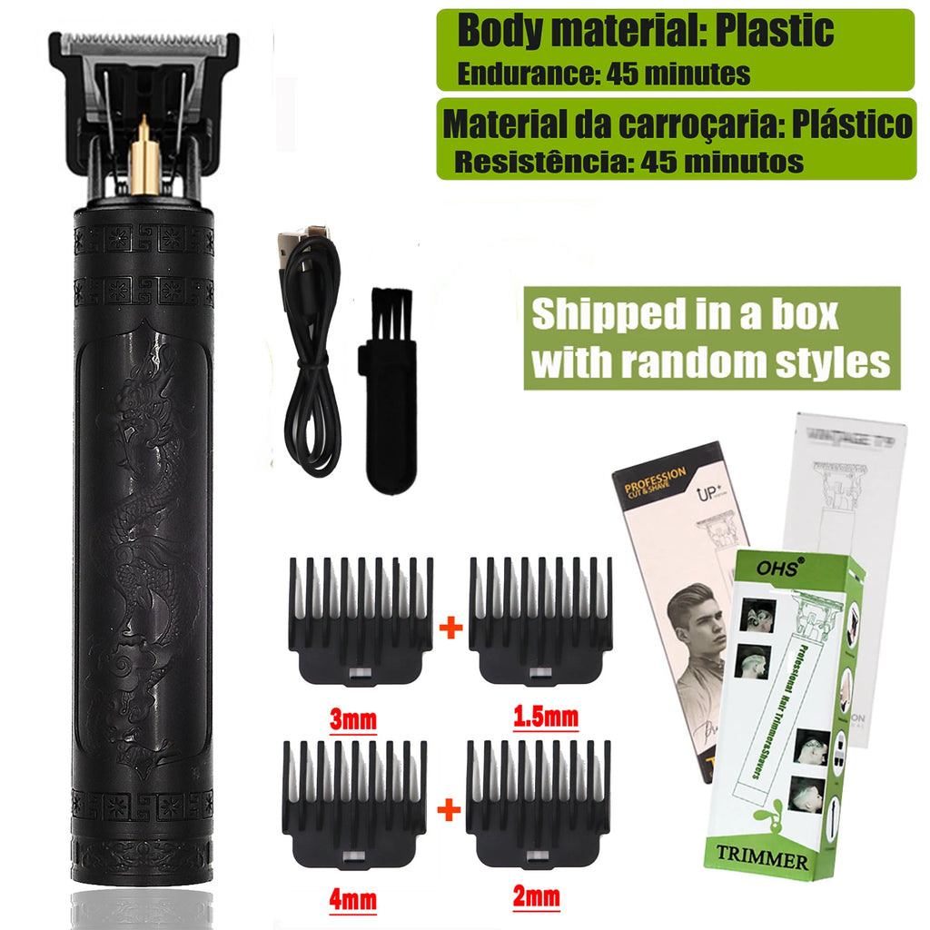Máquina de Cortar Cabelo e Barba Profissional T9 Trimmer