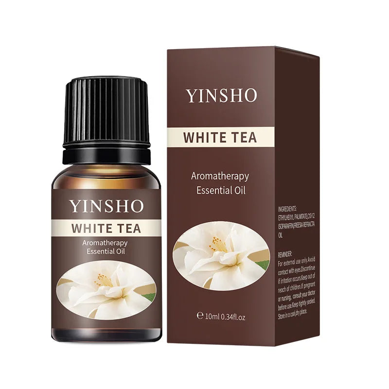 13 Flavors 10ml Essential Oils For Aroma Diffuser AirHumidifier Home Water-soluble Lavender Rose Eucalyptus White Peach Oolong