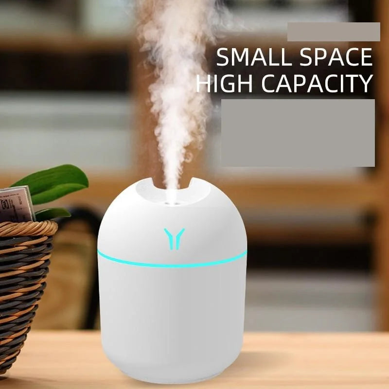Mini Aroma Diffuser 250ml – Umidificador Silencioso com LED e Função USB