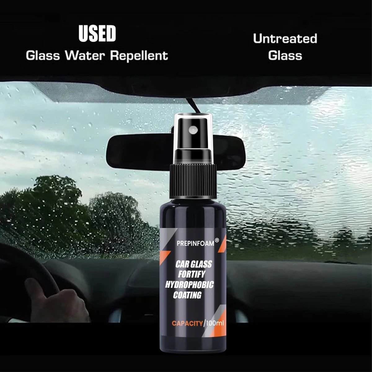 Car Glass Oil Film Remover – Brush e Esponja para Limpeza de Para-brisas