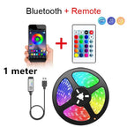 Fita LED Bluetooth SMD 5050 – Controlável por APP, Luz Decorativa para TV e Quarto
