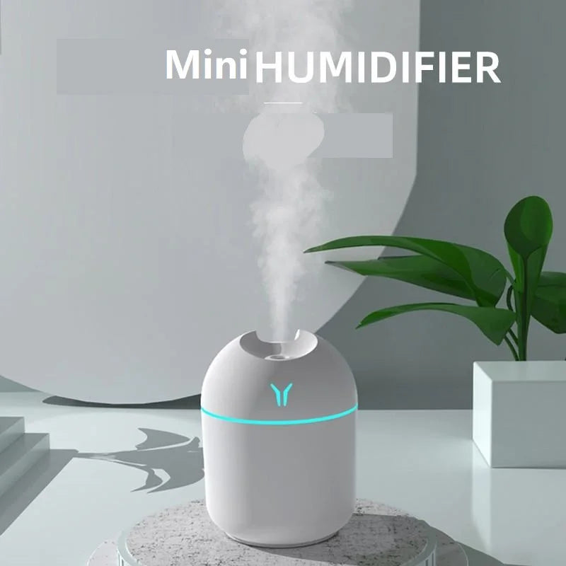 Mini Aroma Diffuser 250ml – Umidificador Silencioso com LED e Função USB